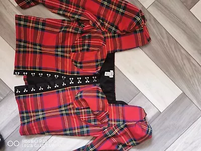 River Island Tartan Basq Corset Top • £10