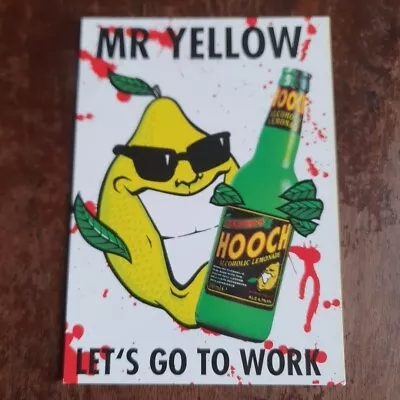 Hooch Alcoholic Lemonade Mr Yellow Advertising Postcard Boomerang Unposted. • £3.75