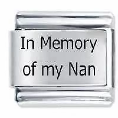 IN MEMORY OF MY NAN * Daisy Charm For Use With Italian Modular Charm Bracelets • £4.36