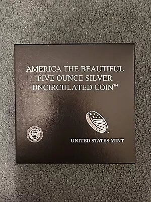 2017-P 5 Oz 25c Silver America The Beautiful - Ellis Island BU W/ Box & CoA • $200