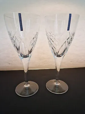 EDINBURGH CRYSTAL ~TORRENT~  8  Wine Water Goblet Glasses X 2 • £35