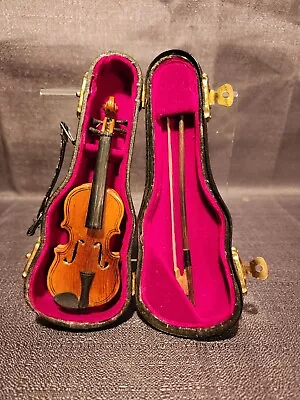 The Boyds Collection LTD Investment Collectibles Miniature Violin With Case • $60