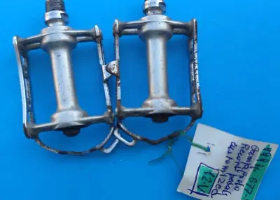 $51 • Buy Vintage Campagnolo Record Pedals Steel Cage Customized Pedali Vintage