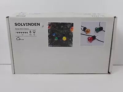 IKEA Solvinden Multicolor Outdoor Indoor String 12 Lights 204.221.17  21777 • $34.95