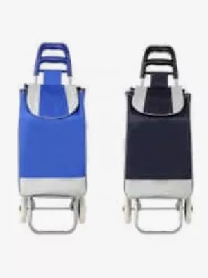 Shopping Cart Trolley Bag 70 Lb Load Capacity Black/blue  2 Wheeler  • $25.99