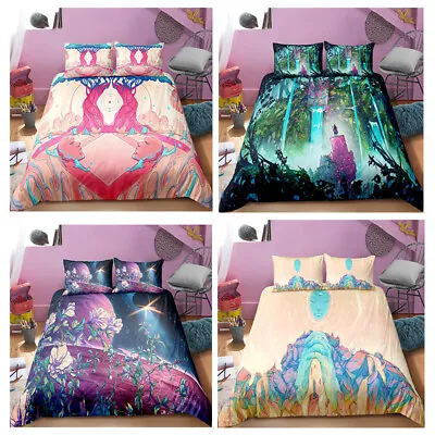 Quilt/Doona/Duvet Cover Set Single/Double/Queen/King Size Bed Pillow Cases • £12.48