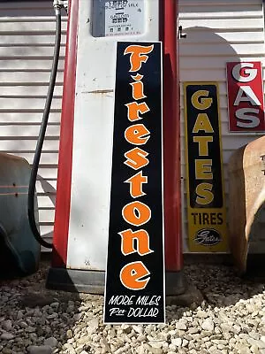 Antique Vintage Old Style Firestone Tires Garage Sign • $89