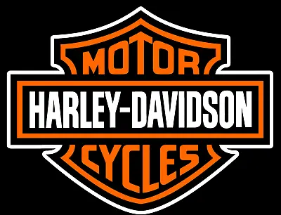 Harley Davidson Logo Sticker 3x4  Decal Vinyl Motorcycles Bike US Seller • $2.95