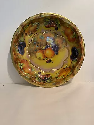 DAHER Decorated Ware Tray Candy Dish England Fruit 10  Diameter • $3