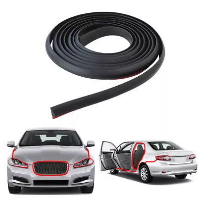 2m Car Sealing Strip Slanted T Type Seal Rubber Weatherstrip Black Rubber  • $5.49