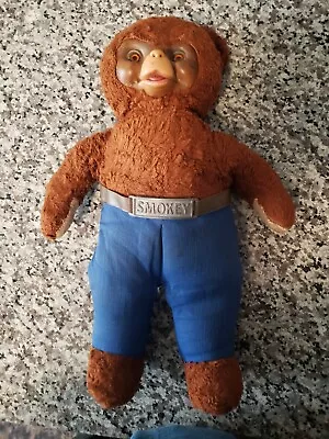 Vintage Ideal Smokey The Bear Rubber Face Plush 17  Doll Sold As Shown • $16.99