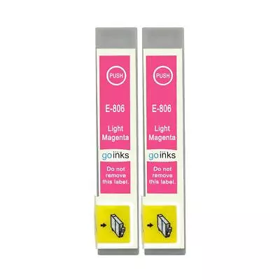 £6.55 • Buy 2 Light Magenta Ink Cartridges For Epson Stylus Photo PX650 PX730WD R265 RX585