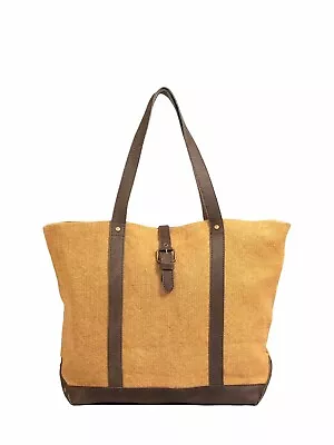 NWT Vintage Addiction Almond Jute Shoulder Bag Tote P4602 • $107.99