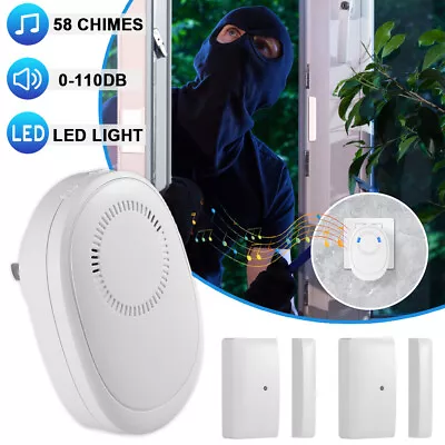 Wireless Entry Door Bell Welcome Motion Sensor Detector Gate Chime Alert Alarm • $14.55