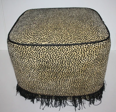 $15.95 • Buy Stuffed Leopard Print Ottoman Foot Stool Seat 15X15X11