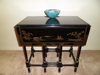 Chinoiserie Side Table Drexel Heritage Drop Leaf Table Accent Table End Table • $550