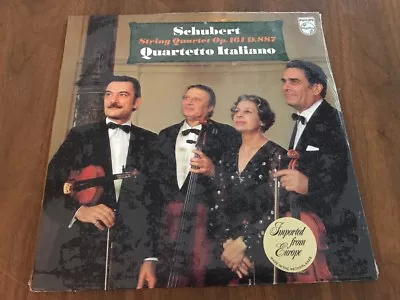 Schubert String Quartet Op 161 D 887 QUARTETTO ITALIANO 1978 Vinyl LP NEW • $29.99