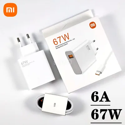 Xiaomi 67W Fast Wall Charger Adapter USB-C Cable Mi 12Pro 12sUltra 11Ultra 11Pro • $6.39