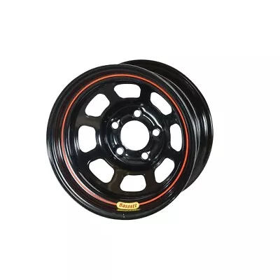 Bassett 50S55 15X10 D-Hole Lite 5x5 5  Backspace Black Wheel • $130.99