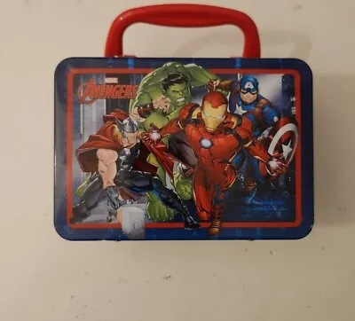 The Tin Box Co-Marvel Avengers Children Metal Tin Lunch Box Carry Mini Small • $17.99