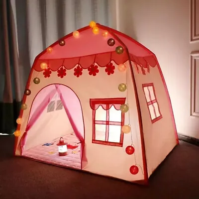  Kids Pop Up Play Tent Fairy Princess Childrens House Castle Tent Indoor Outdoor • £16.95