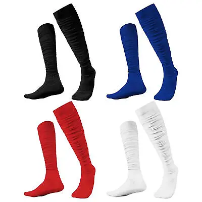 Sports Scrunch Football Socks Soft Cotton Extra Long Sports Rugby Socks For Men • $14.36