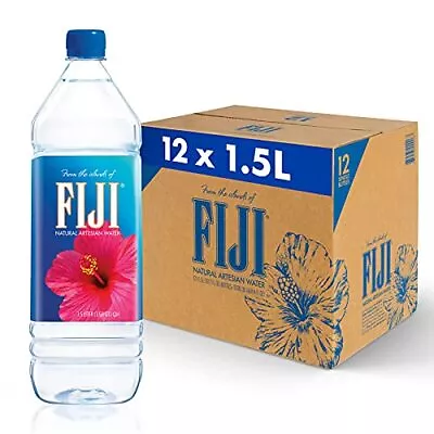 FIJI Natural Artesian Bottled Water 1.5 Liters / 50.7 Fl Ounce (Pack Of 12) • $38.92