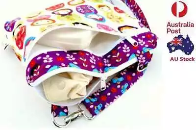 Waterproof Reusable Zipper Baby Cloth Diaper Nappy Wet Dry Bag Swimwear Tote • $10.99