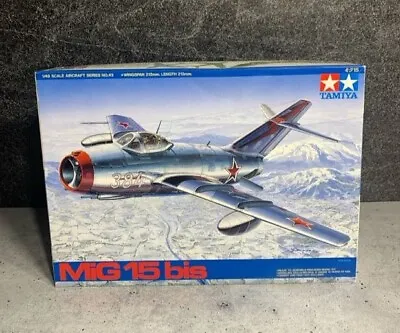 Tamiya 61043 - 1/48 MiG 15 Bis Chinese PLA - NEW Open Box - Ships From USA • $55