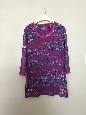 Victorias Secret Sleep Shirt Night Gown Signature Logo Sz S • $10