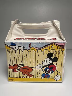 RARE VTG 1968’s Disney Mickey Thermal Lunch BAG Disneyana Collectible Cooler • $49.99