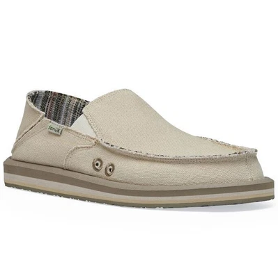 $39.99 • Buy Men Sanuk Vagabond ST Hemp Loafers Sidewalk Surfer Shoes Size 13 Natural  NWT