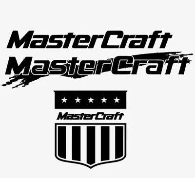 MasterCraft Ski Boat Wakeboard Various Colors Vinyl Decal Sticker • $4