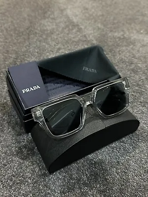 $398.95 • Buy Prada PR 03ZS Transparent Grey/blue (U43-0A9) Sunglasses
