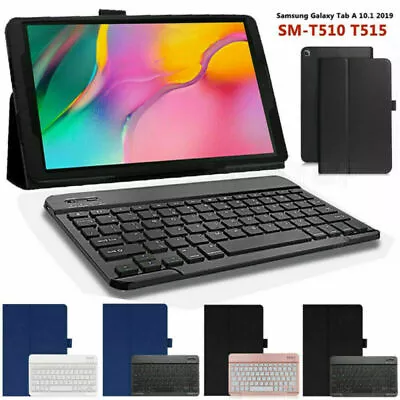 Bluetooth Keyboard Leather Stand Case For Samsung Tab A 10.1 SM-T510 T515 Tablet • $18.99