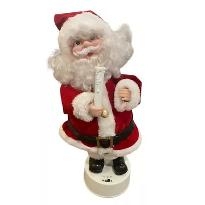 Telco Musical Motion Santa Light Up Candle Works 1989 • $35