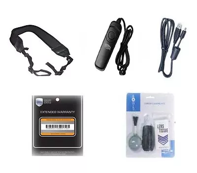 Accessory Kit Remote + Warranty + Strap + USB Cable For Canon SLR 60D 70D • $46.99