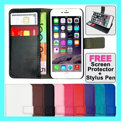 $6.45 • Buy Premium Flip Wallet Case PU Leather Card Cover For IPhone 11 XR X 8 7 6 5 Plus