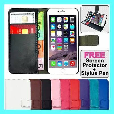 Premium Flip Wallet Case PU Leather Card Cover For IPhone 11 XR X 8 7 6 5 Plus • $1.99