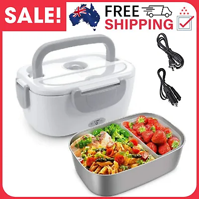 $45.55 • Buy AU Plug Electric Lunch Box Food Heater Warmer Container Stainless Steel Trave
