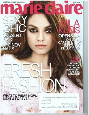 Marie Claire Magazine July 2014 Mila Kunis Cover Lizzy Caplan Masters Of Sex NEW • $9.99