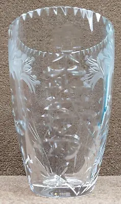 £18 • Buy (2) Royal Brierley Etched Crystal Cut Vase 