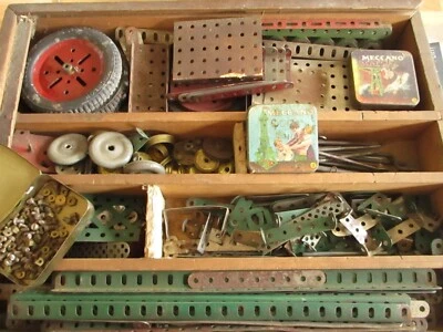 £30 • Buy Vintage 1930s Meccano Construction Set In Wooden Box