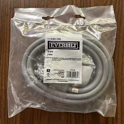 Everbilt 4 Ft. 6/8 3-Wire Electric Range Plug Gray 61241HD • $15