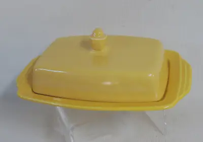 Vintage Homer Laughlin Harlequin/Riviera 1/2 Pound Butter Dish In Fiesta® Yellow • $129.85