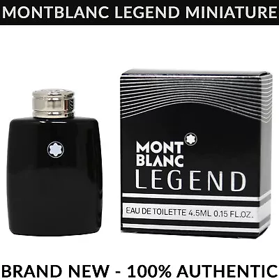 MontBlanc Legend Eau De Toilette 4.5ml Miniature Splash Bottle For Men BRAND NEW • $12.09