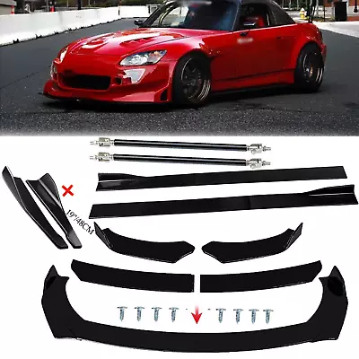 Front Bumper Rear Lip Splitter Spoiler Diffuser For Honda S2000 2000-2019 F • $79.99