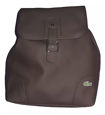 New Vintage LACOSTE N26 Women's BACKPACK Knapsack BAG ED Classic 18 Brown • £84.99