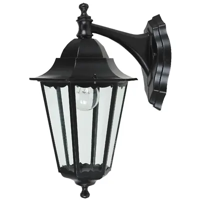£19.99 • Buy Aluminium Victorian Outdoor Outside Lighting Garden Wall Lamp Lantern IP44 Light