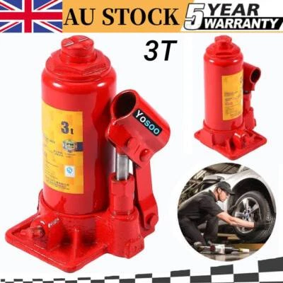 $32.88 • Buy 3 Ton Portable Hydraulic Bottle Jack 8Ton Car Truck Caravan Tractors SUV 4WD